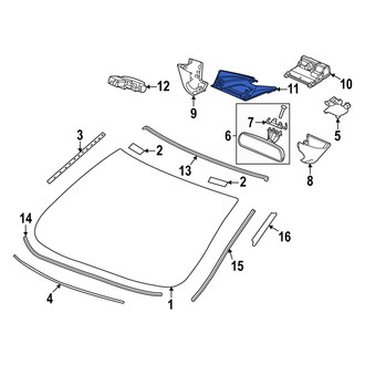Acura OE - Front Rain Sensor Cover