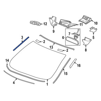 Acura OE - Upper Windshield Seal