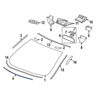 Acura OE - Lower Windshield Seal