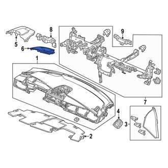 Acura OE - Right Instrument Panel Bezel