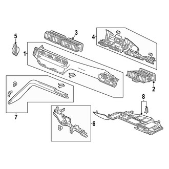 Acura OE - Instrument Panel Components (Passenger Side)