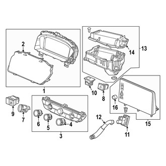 Acura OE - Instrument Panel - Cluster & Switches