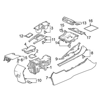 Acura OE - Center Console (Console & Trim), (Automatic CVT Tr)