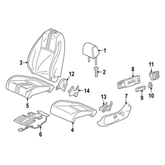 Acura OE - Seats & Tracks - Driver Seat Components (Base / A-Spec)