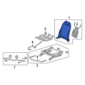 Acura OE - Front Right Seat Back Frame