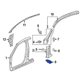 Acura OE - Left Lower Body A-Pillar Bracket