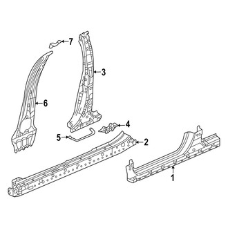 Acura OE - Pillars, Rocker & Floor - Center Pillar (Base / A-Spec)