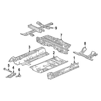 Acura OE - Pillars, Rocker & Floor - Floor & Rails (Base / A-Spec)
