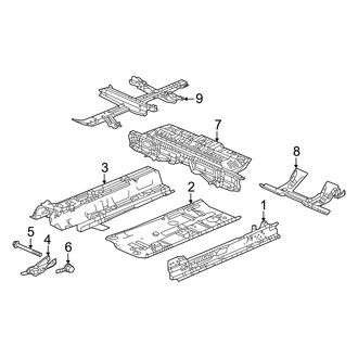 Acura OE - Pillars, Rocker & Floor - Floor & Rails (Type S)