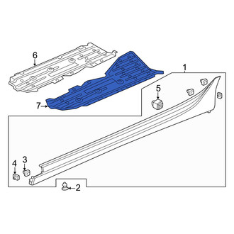 Acura OE - Front Left Floor Pan Splash Shield