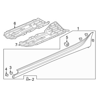 Acura OE - Pillars, Rocker & Floor - Exterior Trim (Base / A-Spec)