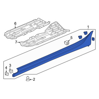 Acura OE - Left Rocker Panel Guard