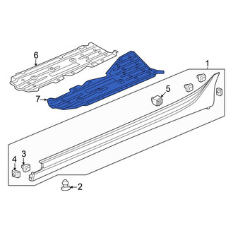 Acura OE - Front Left Floor Pan Splash Shield