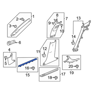 Acura OE - Front Left Door Sill Plate