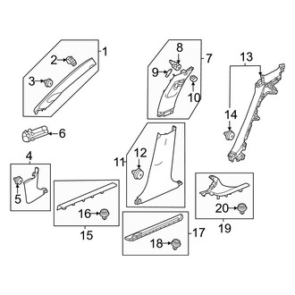 Acura OE - Pillars, Rocker & Floor - Interior Trim (Type S)