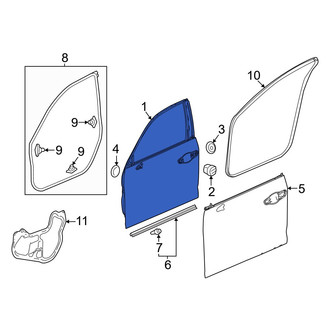 Acura OE - Front Left Door Shell