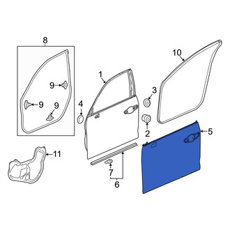 Acura OE - Front Left Outer Door Outer Panel