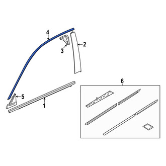 Acura OE - Front Left Door Reveal Molding