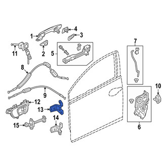 Acura OE - Front Left Upper Door Hinge