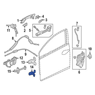 Acura OE - Front Left Lower Door Hinge