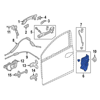 Acura OE - Front Right Door Latch Assembly