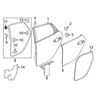 Acura OE - Door Seal Clip