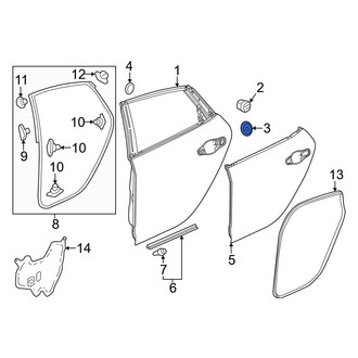 Acura OE - Door Shell Grommet