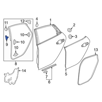Acura OE - Door Seal Clip