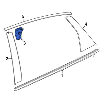 Acura OE - Rear Left Door Window Molding