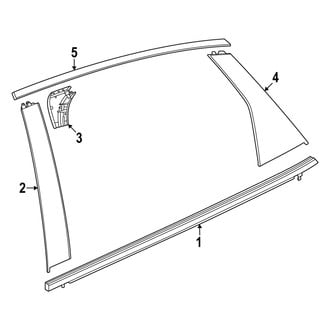 Acura OE - Rear Door - Exterior Trim