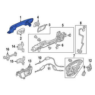 Acura OE - Rear Left Outer Exterior Door Handle
