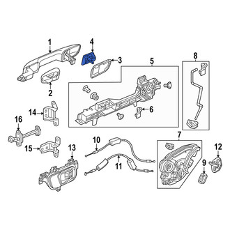 Acura OE - Rear Right Exterior Door Handle Cover