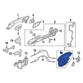 Acura OE - Rear Left Door Latch Assembly