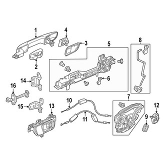 Acura OE - Rear Door - Lock & Hardware
