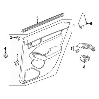 Acura OE - Rear Door - Interior Trim