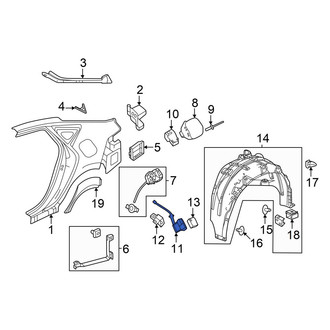 Acura OE - Rear Fuel Filler Door Lock Actuator