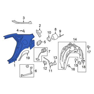 Acura OE - Rear Left Outer Quarter Panel