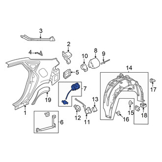 Acura OE - Rear Fuel Filler Housing