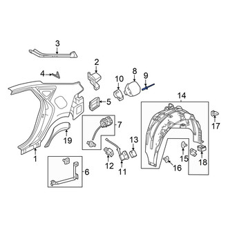 Acura OE - Fuel Filler Door Rivet