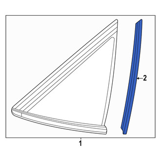 Acura OE - Rear Left Quarter Glass Seal