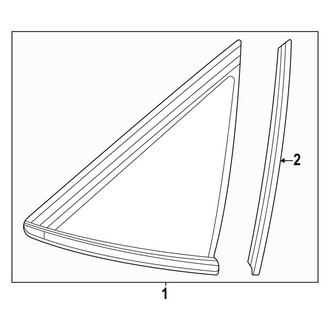 Acura OE - Quarter Panel - Glass