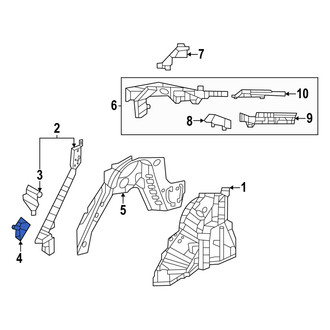 Acura OE - Left Body C-Pillar Reinforcement