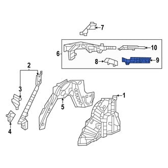 Acura OE - Rear Left Quarter Panel Extension