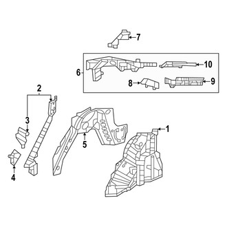 Acura OE - Quarter Panel - Inner Structure