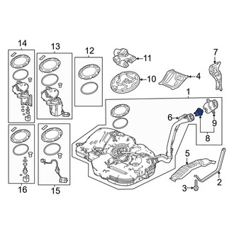 Acura OE - Fuel Filler Neck Adapter