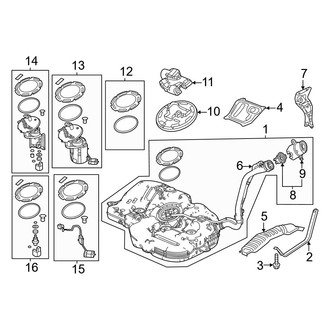 Acura OE - Fuel System Components (Automatic CVT Tr)