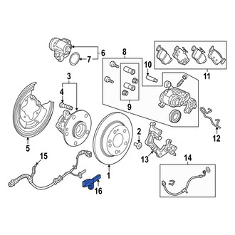 Acura OE - Front Right ABS Wheel Speed Sensor