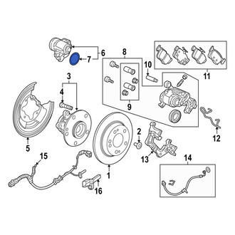 Acura OE - Rear Wheel Bearing and Hub Assembly