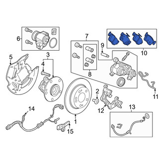 Acura OE - Rear Disc Brake Pad Set