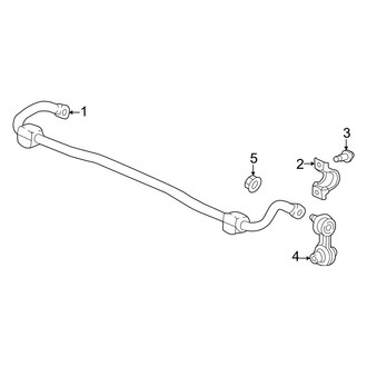 Acura OE - Rear Suspension - Stabilizer Bar & Components (Type S)